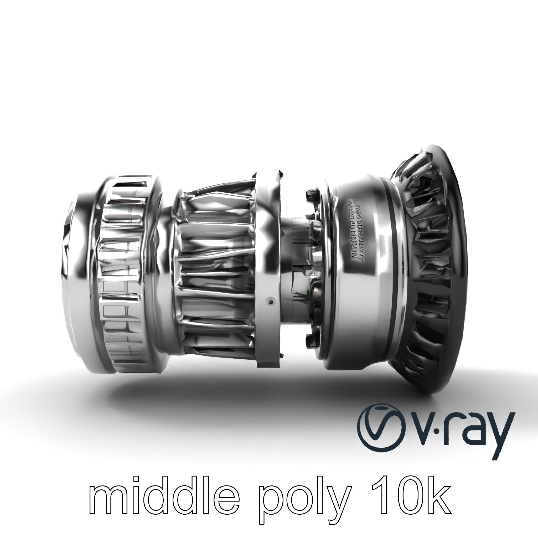 Rotary Engine Triangular Rotor Mechanics model pack Low-poly 3D model_14