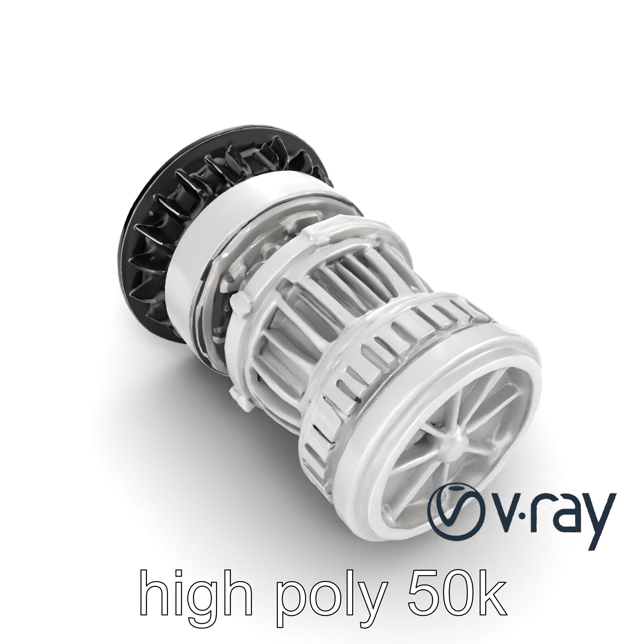 Rotary Engine Triangular Rotor Mechanics model pack Low-poly 3D model_11