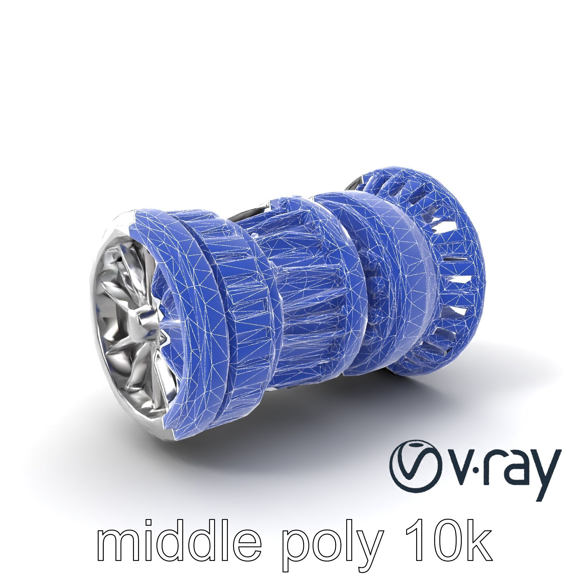 Rotary Engine Triangular Rotor Mechanics model pack Low-poly 3D model_6