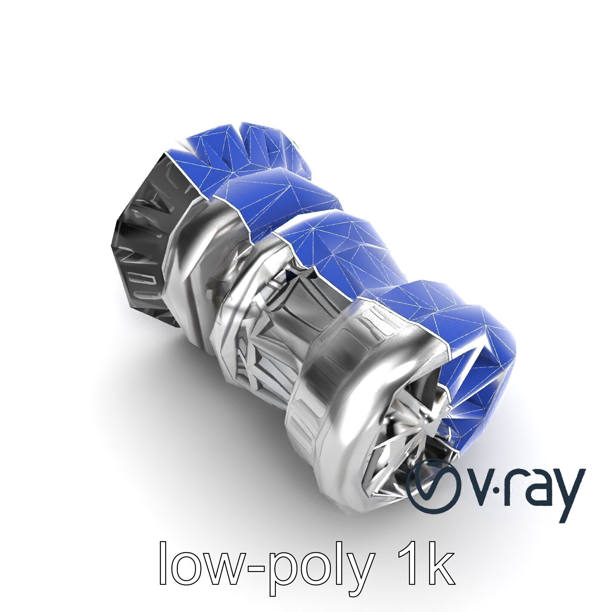 Rotary Engine Triangular Rotor Mechanics model pack Low-poly 3D model_17