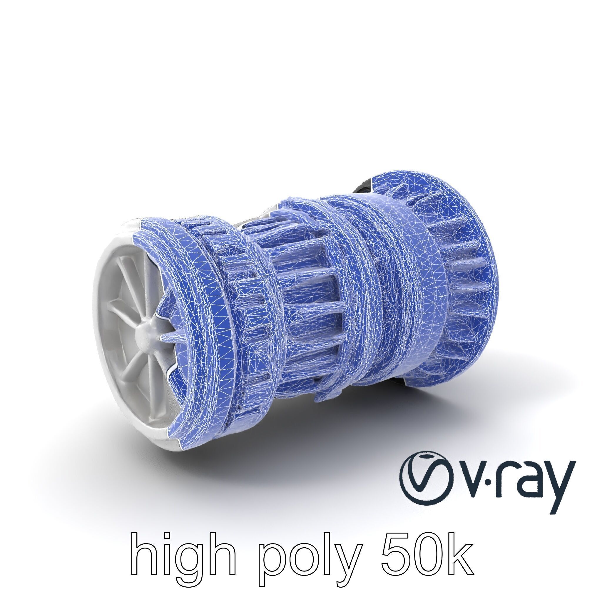 Rotary Engine Triangular Rotor Mechanics model pack Low-poly 3D model_30
