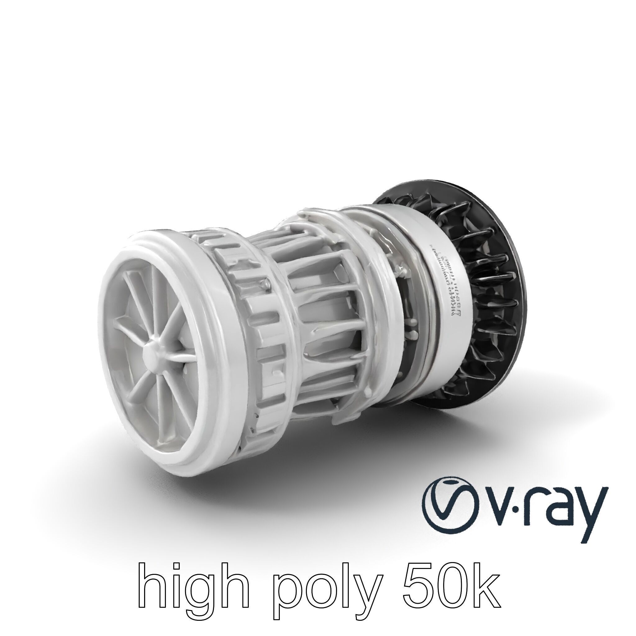 Rotary Engine Triangular Rotor Mechanics model pack Low-poly 3D model_5