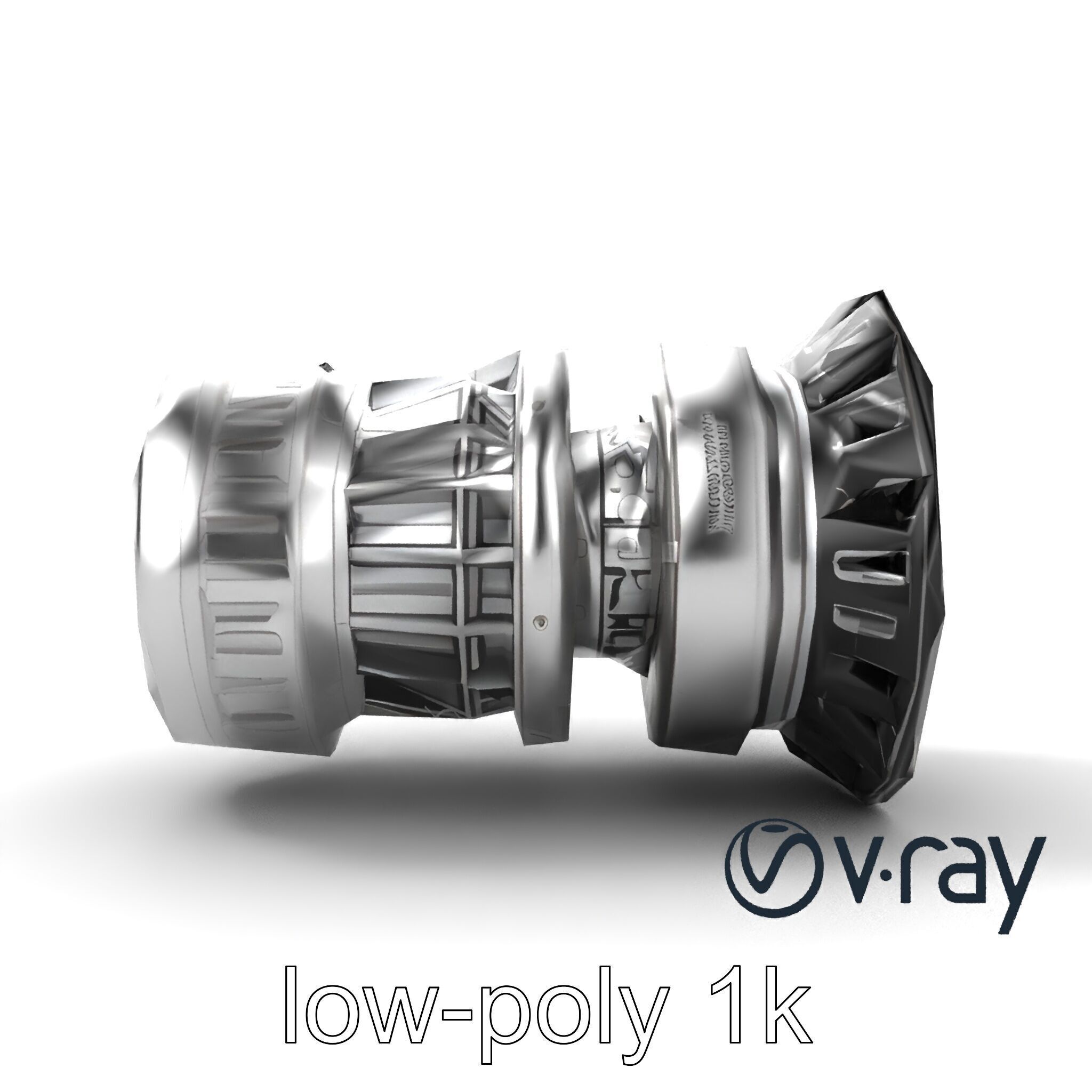 Rotary Engine Triangular Rotor Mechanics model pack Low-poly 3D model_24