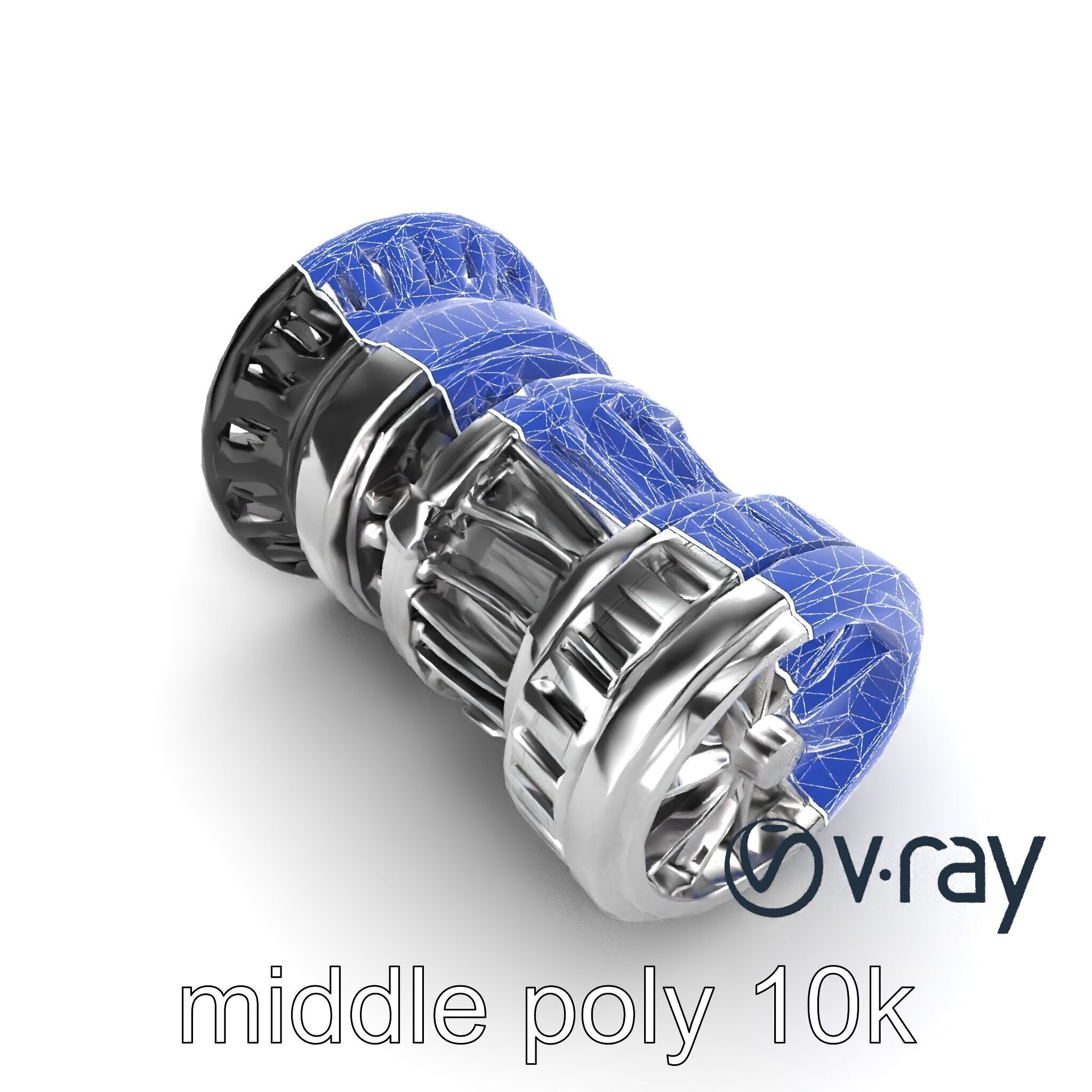 Rotary Engine Triangular Rotor Mechanics model pack Low-poly 3D model_27