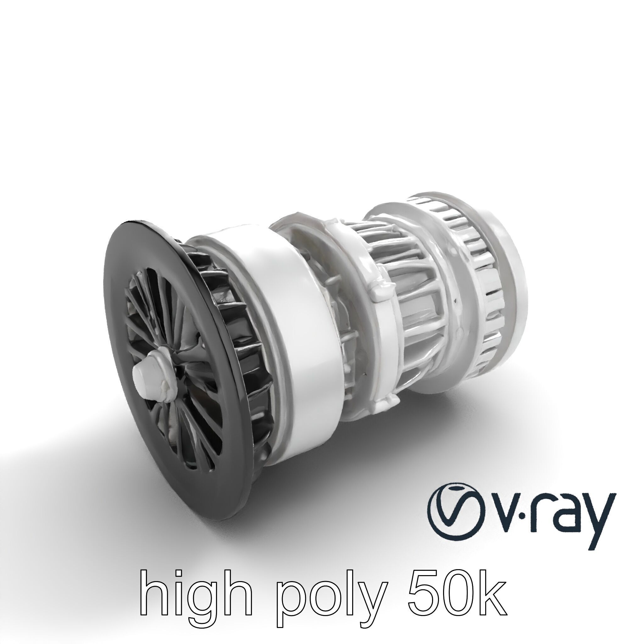Rotary Engine Triangular Rotor Mechanics model pack Low-poly 3D model_8