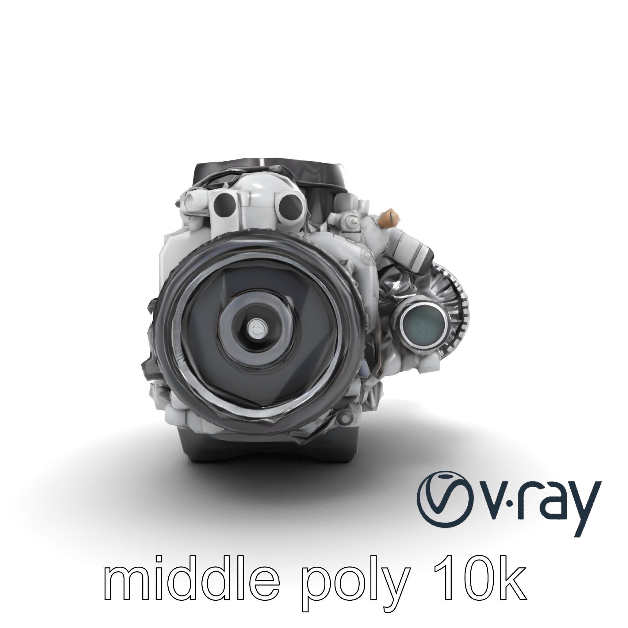 Supercharged V8 Engine with Reinforced Internals model pack Low-poly 3D model_23