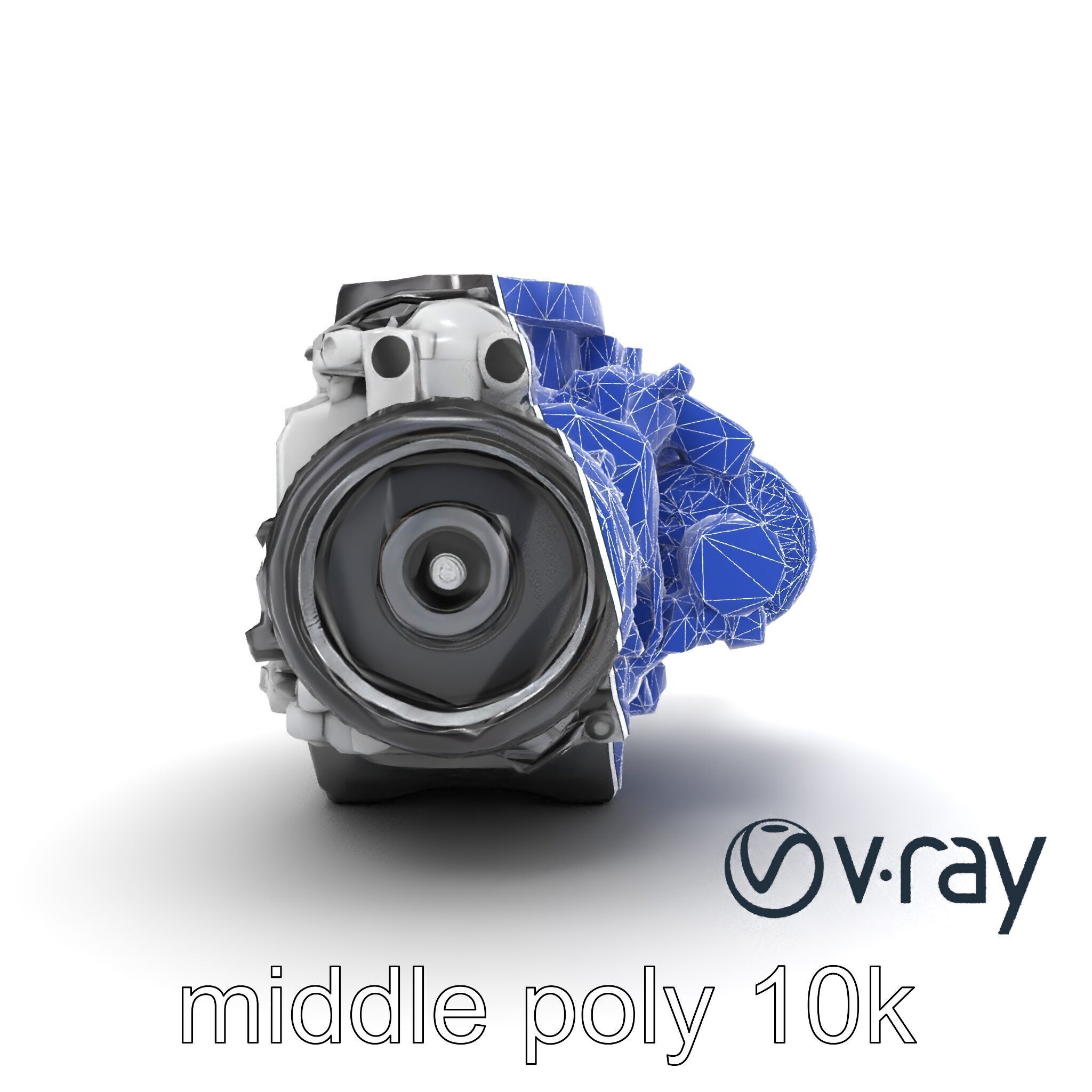 Supercharged V8 Engine with Reinforced Internals model pack Low-poly 3D model_31