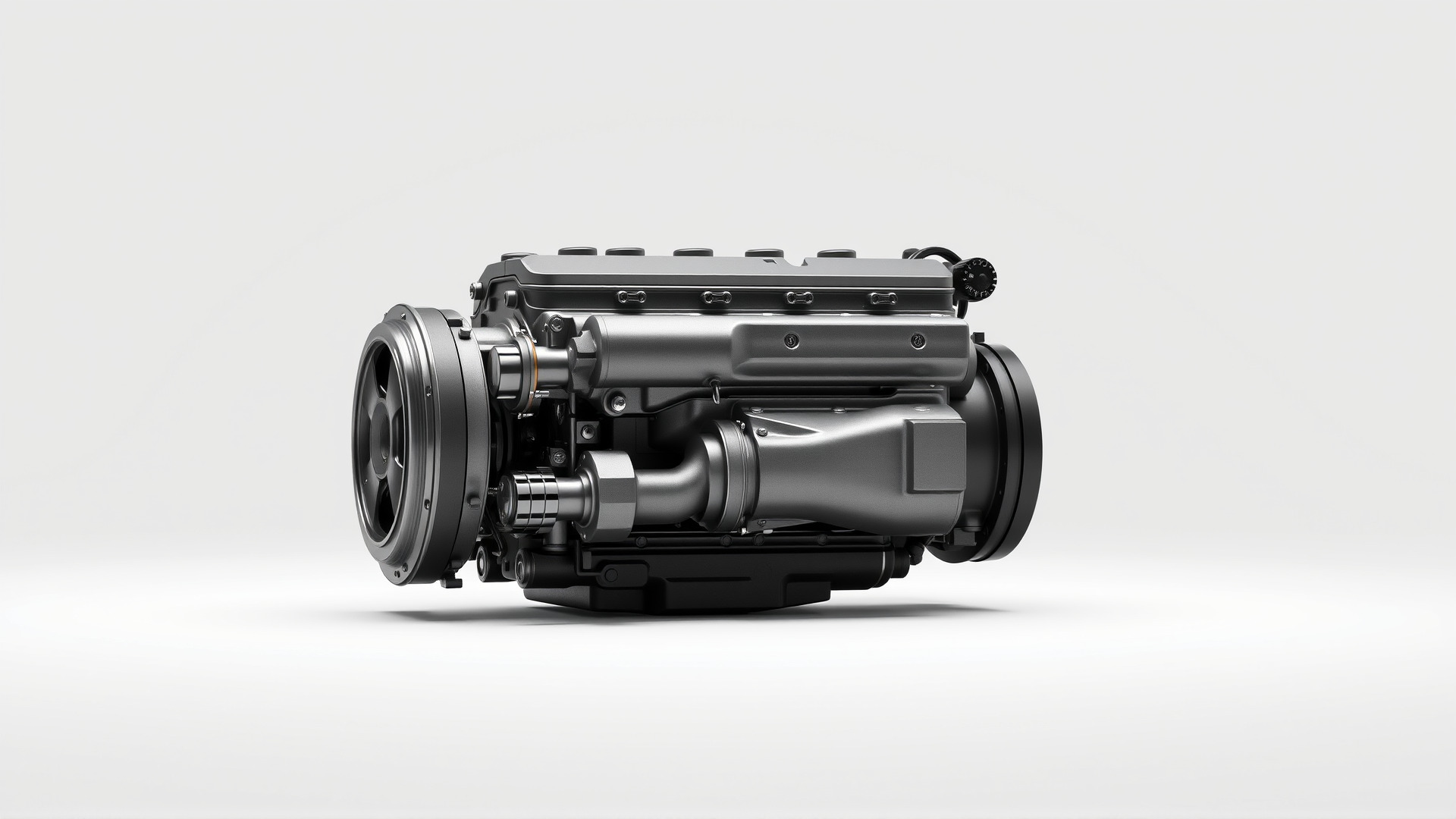 Boxer Flat-4 Engine model pack with detailed cross-braced  Low-poly 3D model_4