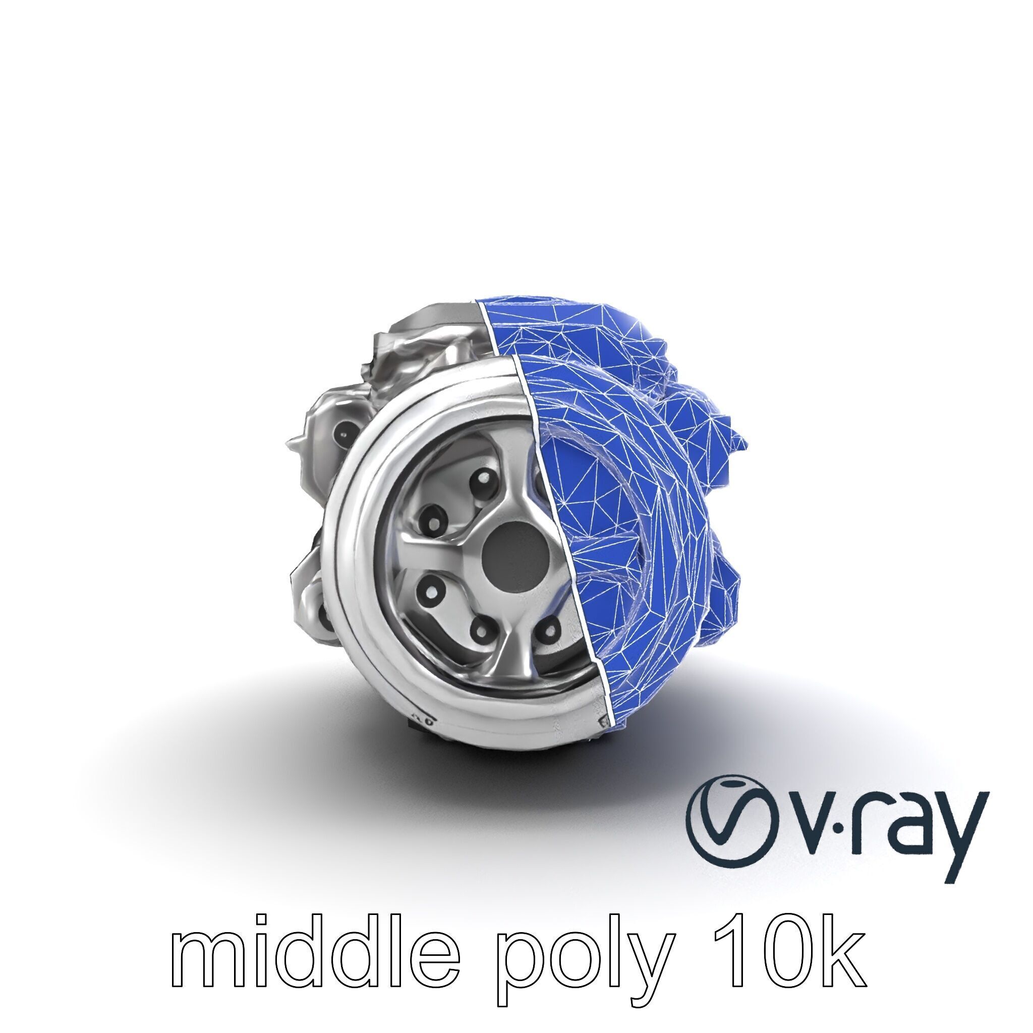 Boxer Flat-4 Engine model pack with detailed cross-braced  Low-poly 3D model_31
