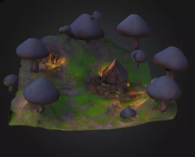 3D Cartoon Environment 3D model