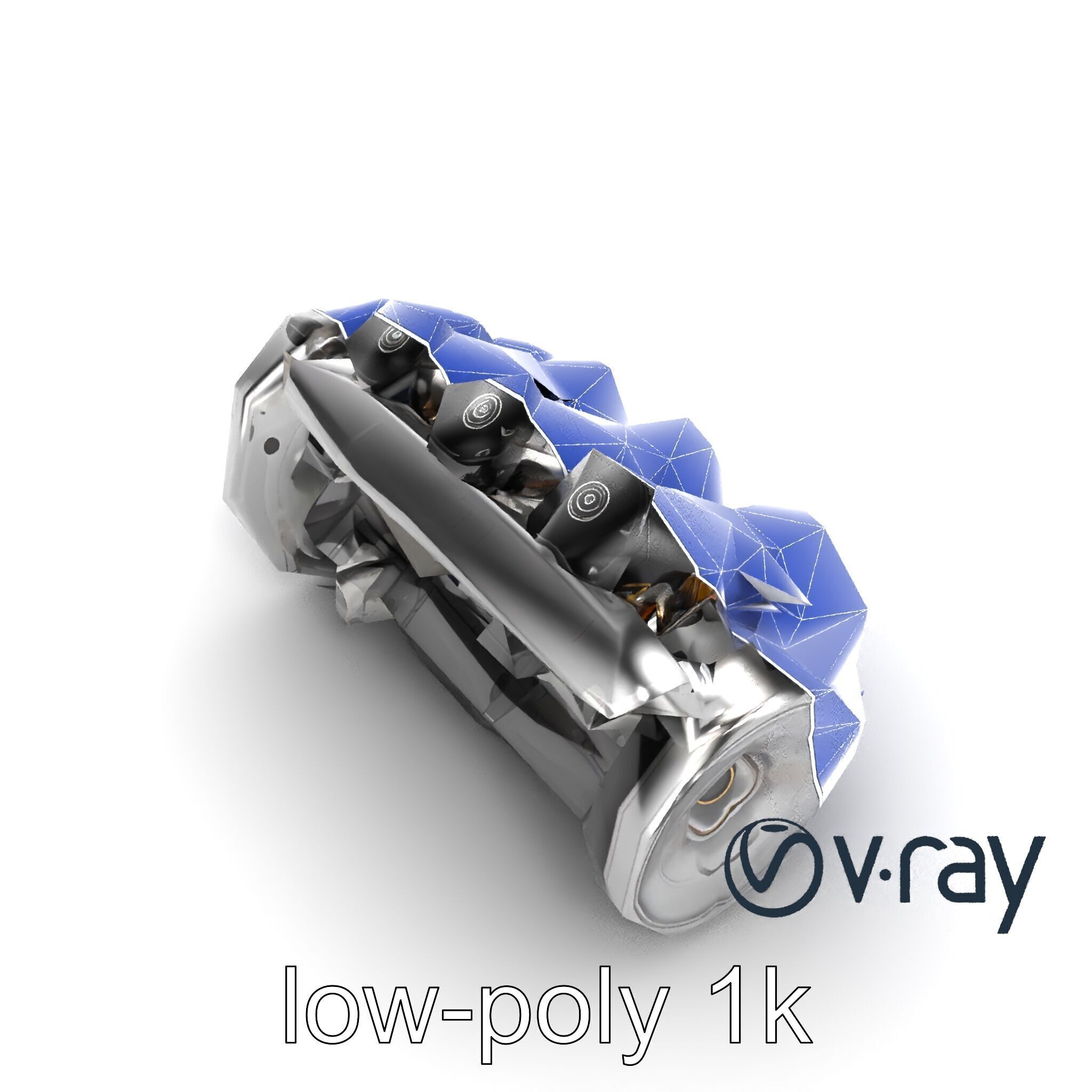 V12 Engine Billet Aluminum Components model pack Low-poly 3D model_28