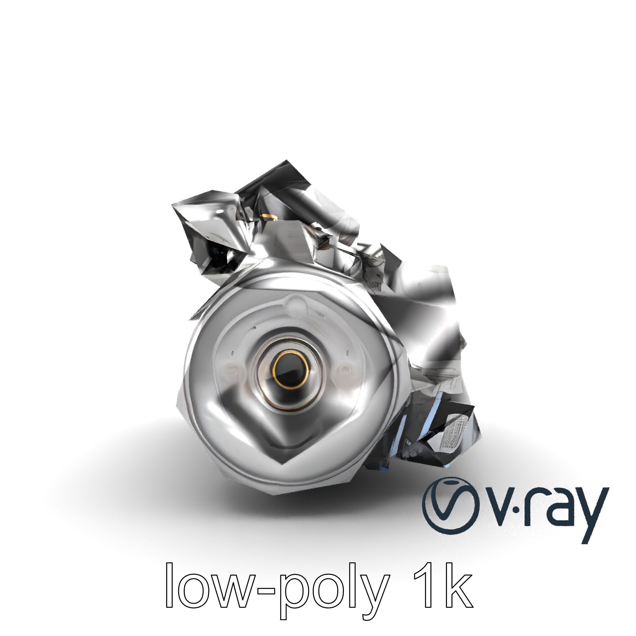 V12 Engine Billet Aluminum Components model pack Low-poly 3D model_29