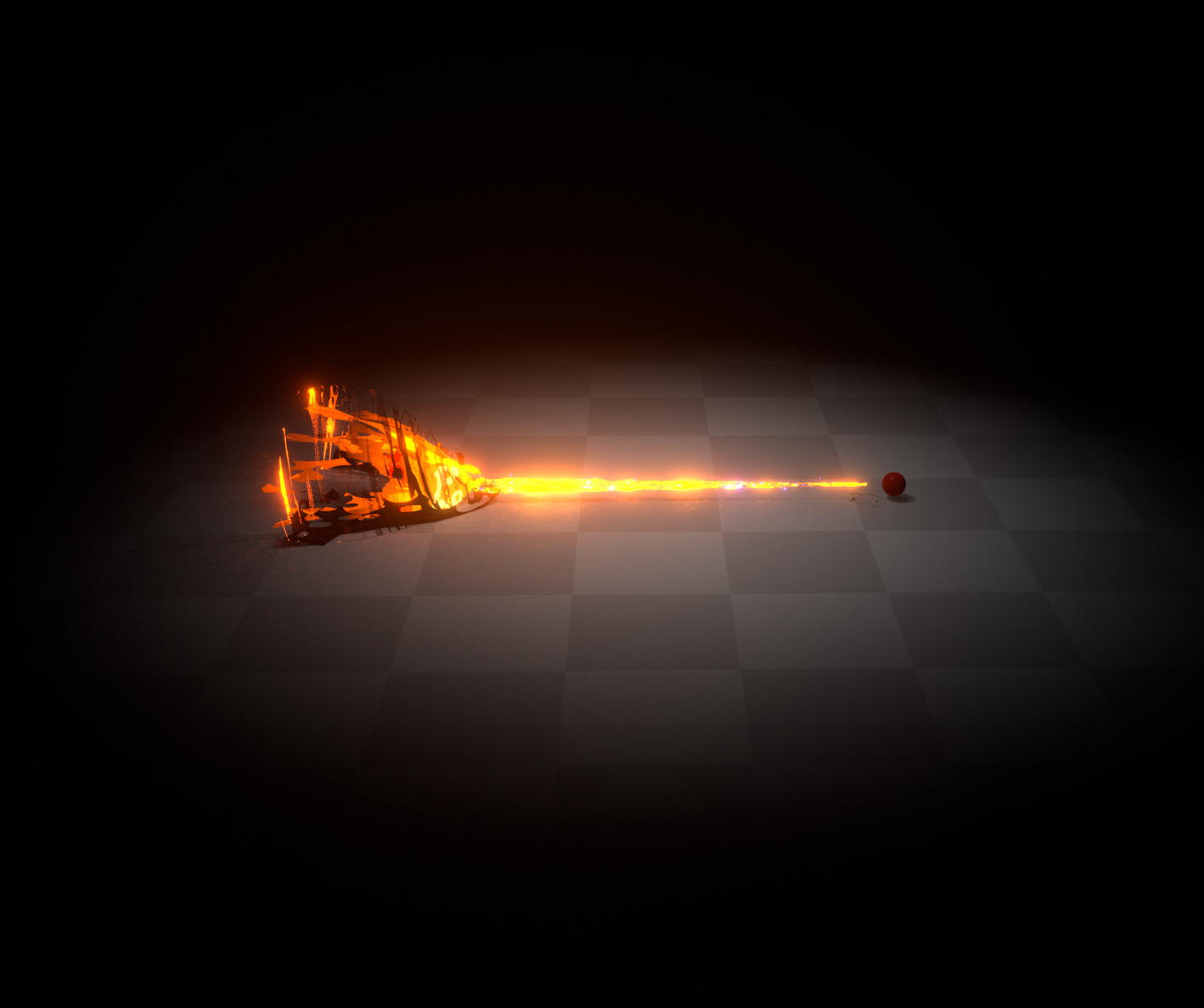 Animated Anime Beam Effect Low-poly 3D model_3