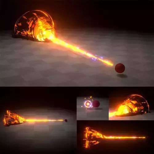 Animated Anime Beam Effect 