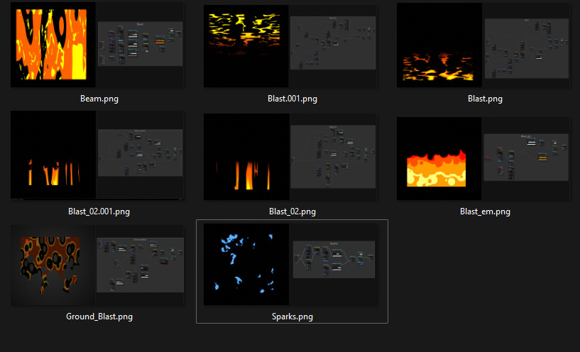 Animated Anime Beam Effect Low-poly 3D model_8