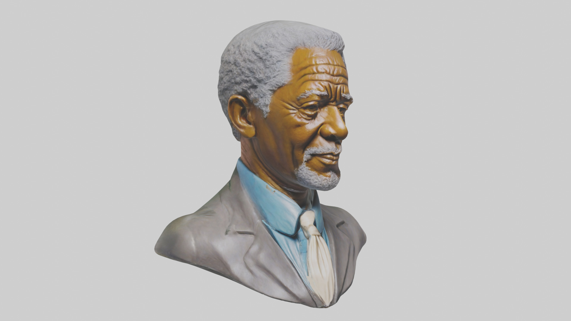 Morgan Freeman Statue Model 3D model_9
