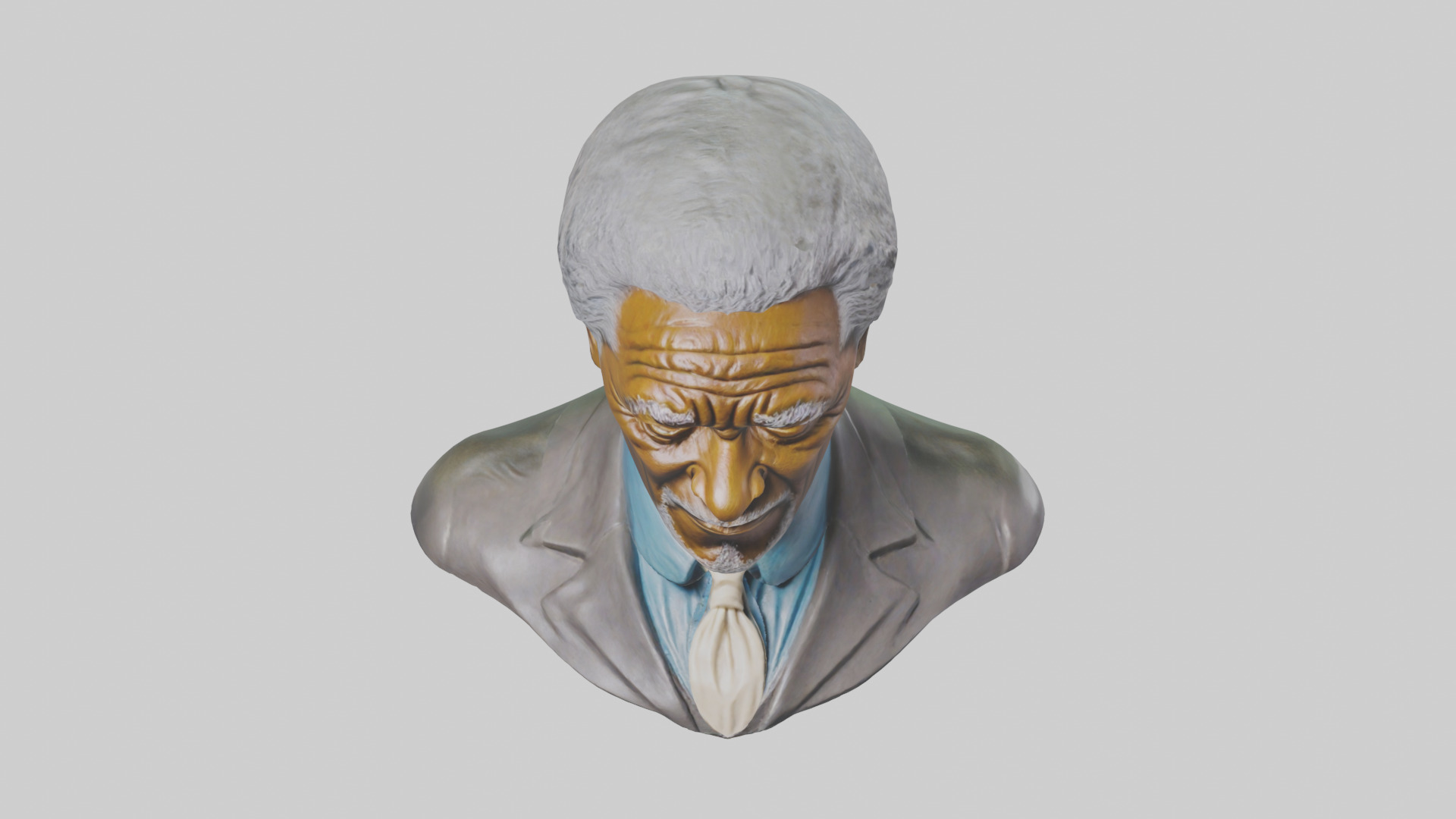 Morgan Freeman Statue Model 3D model_16