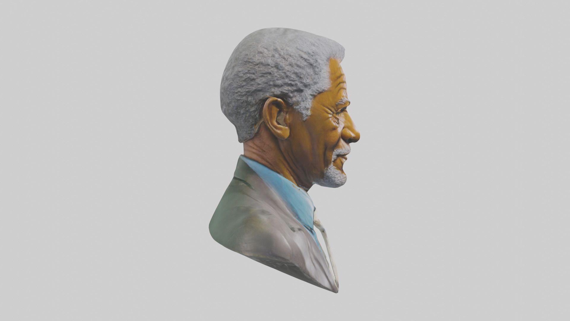 Morgan Freeman Statue Model 3D model_13