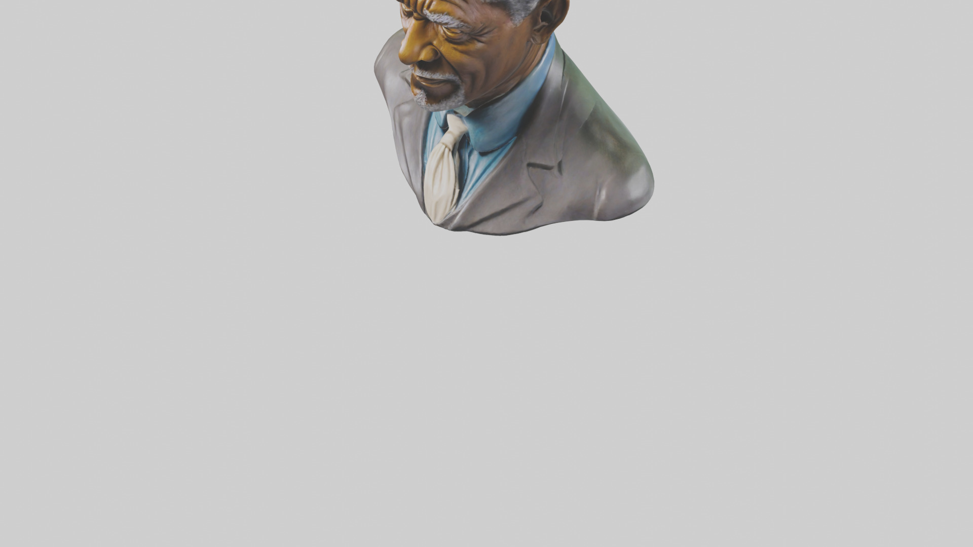 Morgan Freeman Statue Model 3D model_7