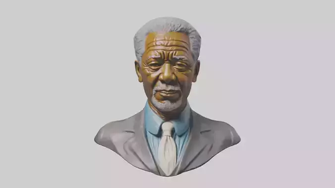 Morgan Freeman Statue Model 3D model