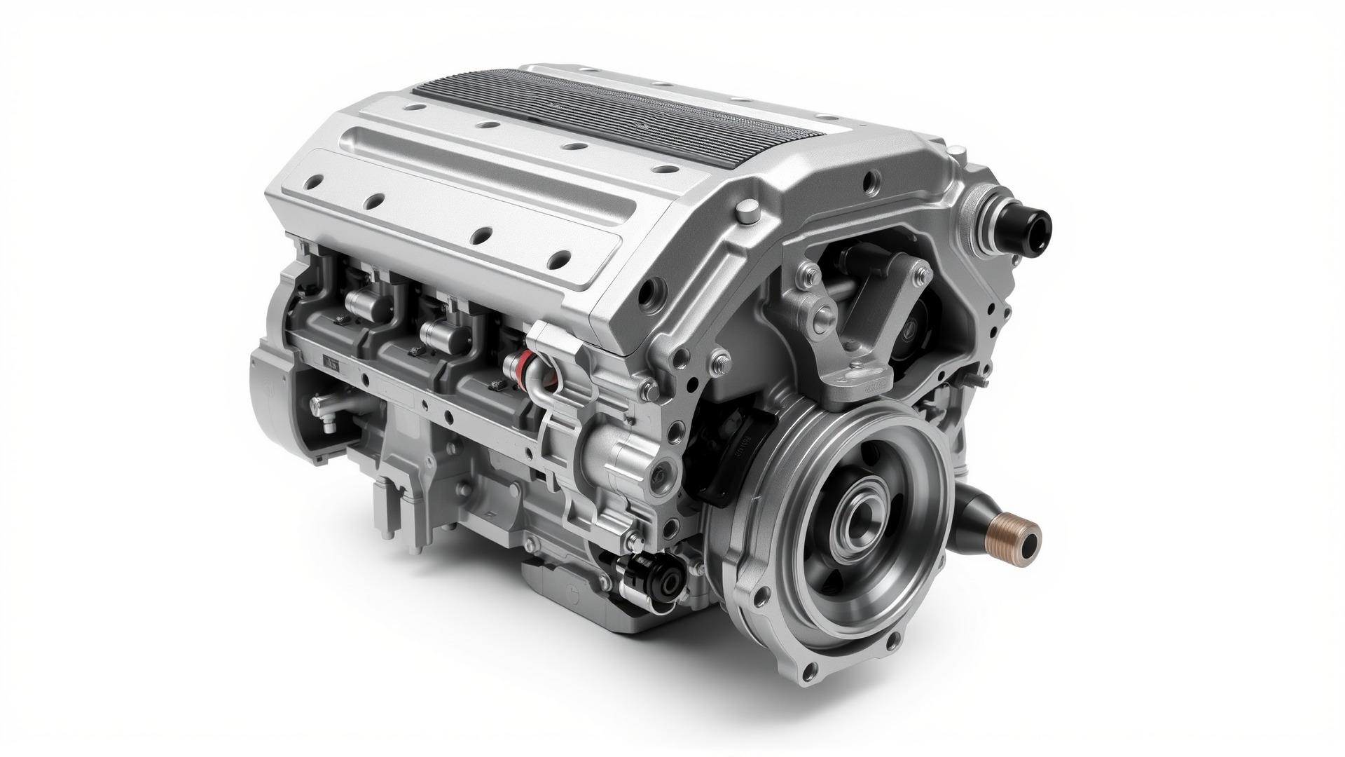 Inline 4-Cylinder Engine Precision model pack Low-poly 3D model_4