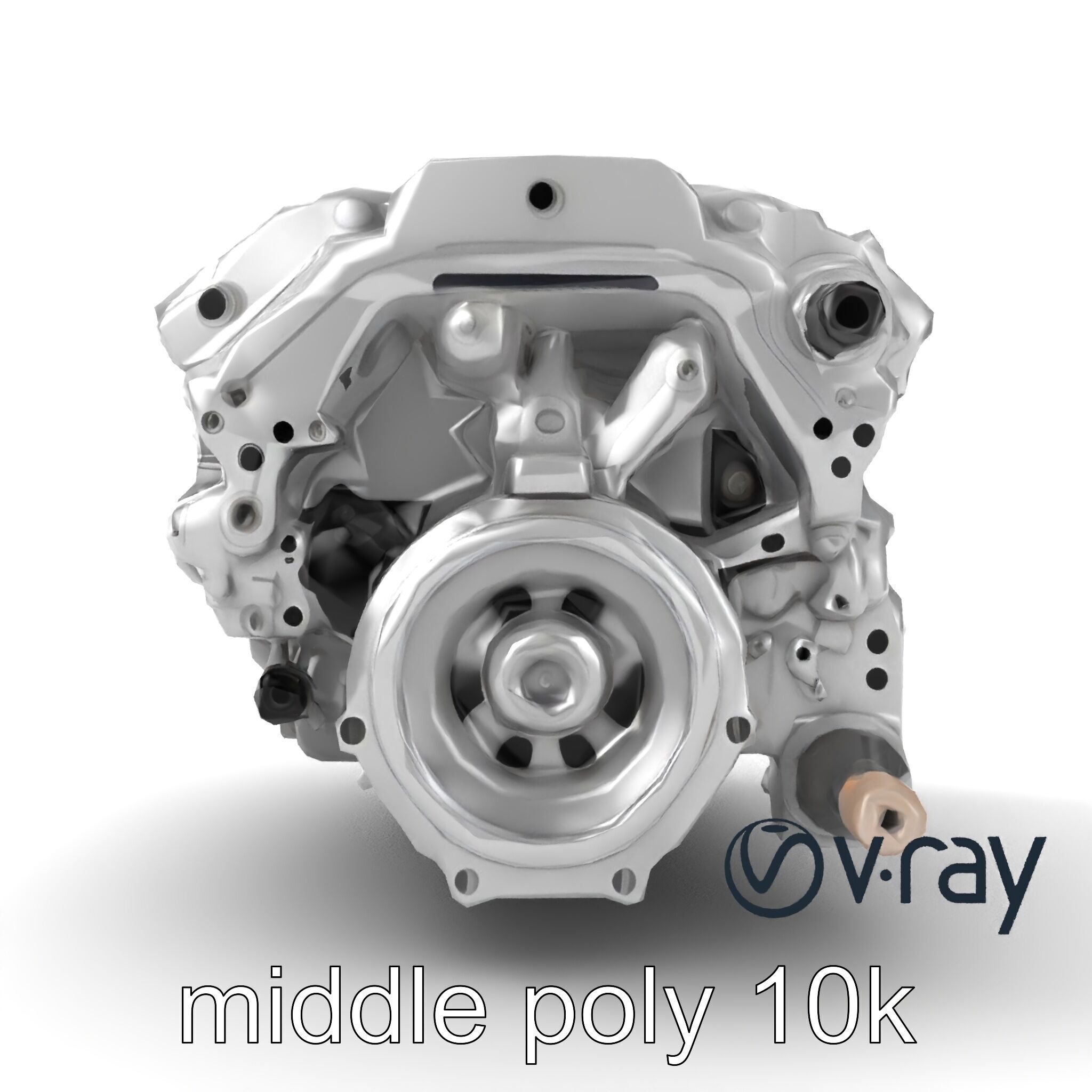 Inline 4-Cylinder Engine Precision model pack Low-poly 3D model_19