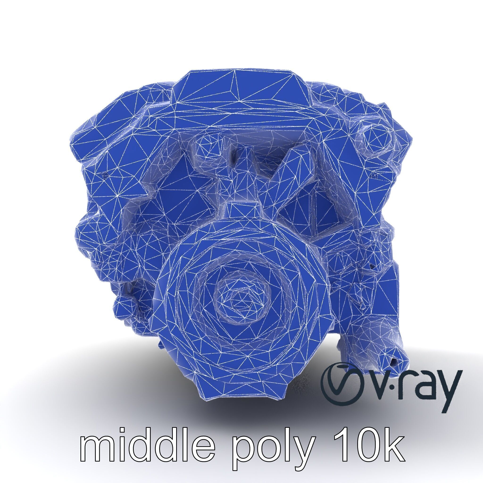 Inline 4-Cylinder Engine Precision model pack Low-poly 3D model_32