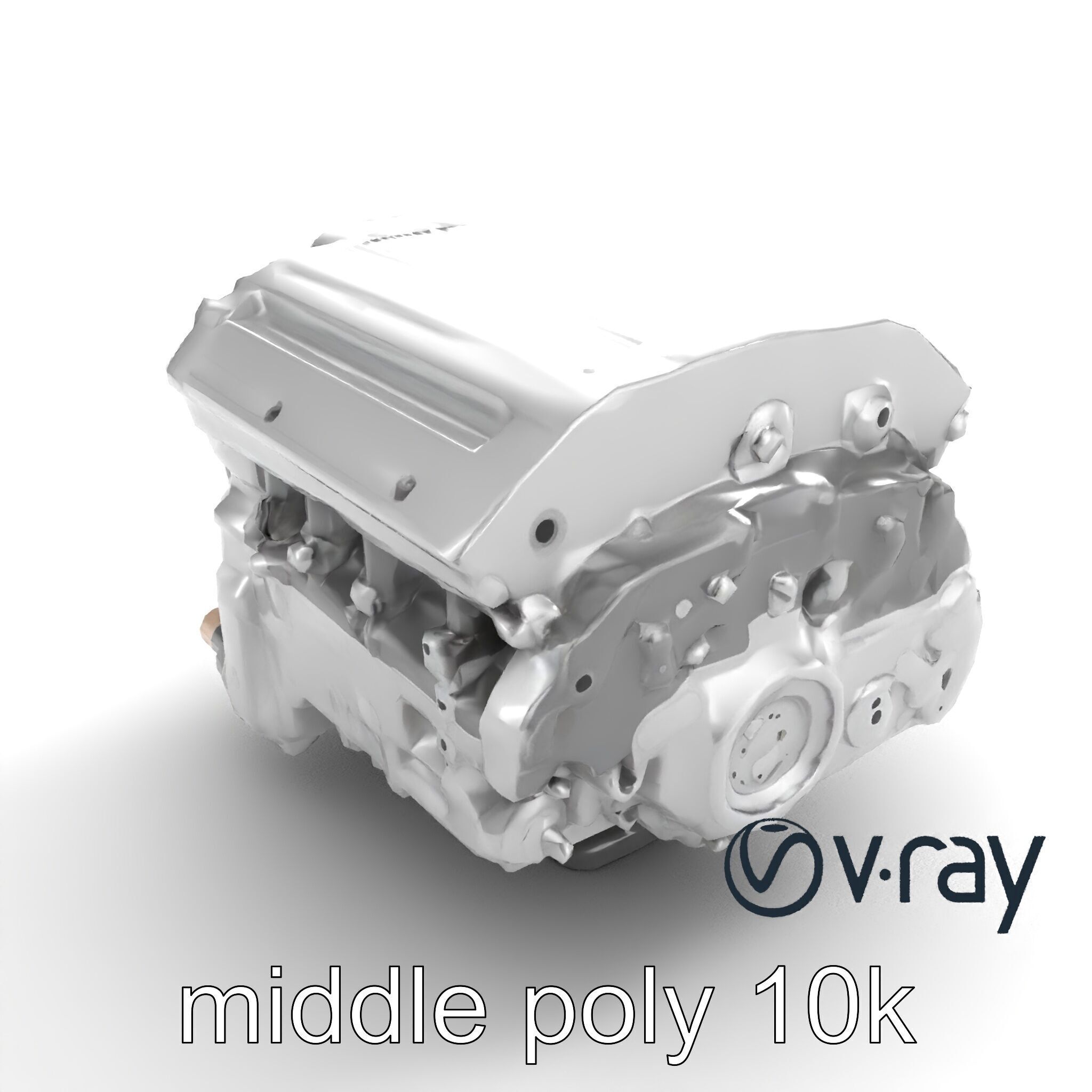 Inline 4-Cylinder Engine Precision model pack Low-poly 3D model_9