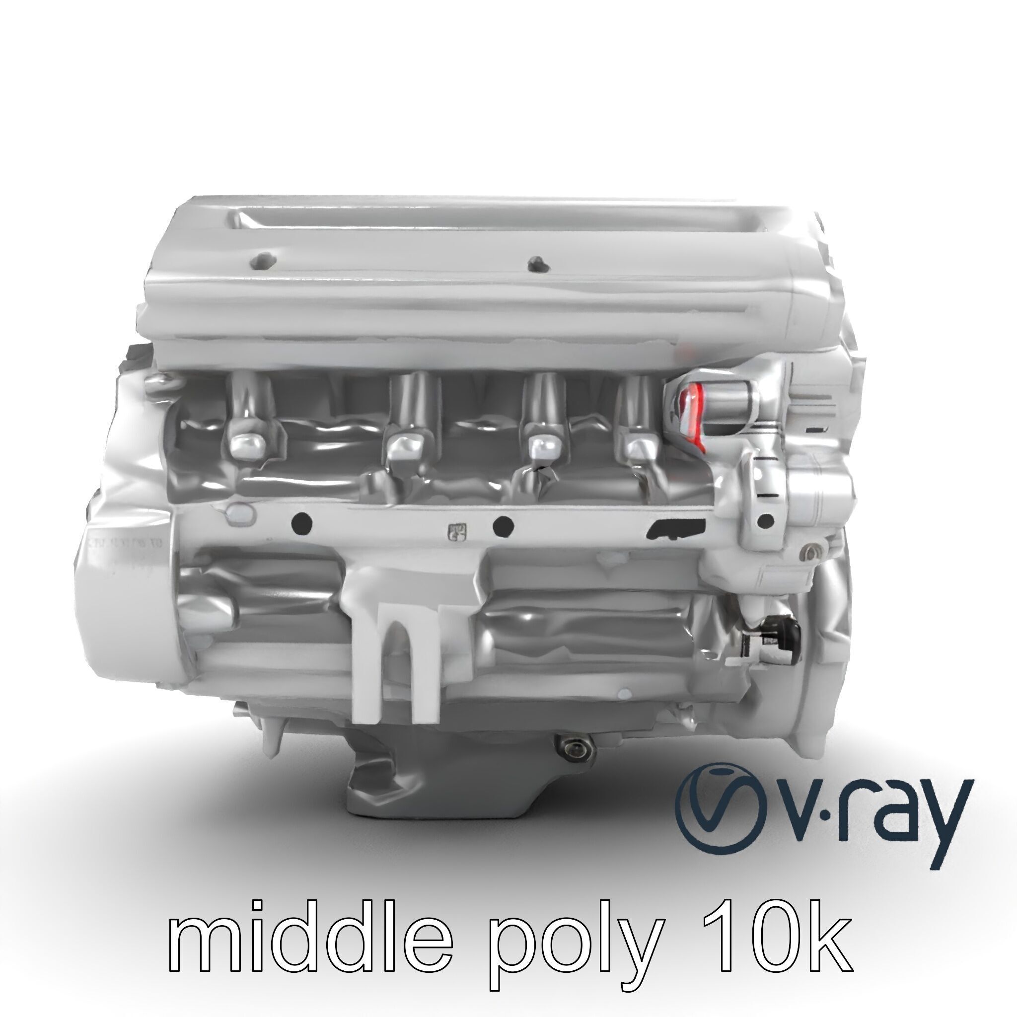 Inline 4-Cylinder Engine Precision model pack Low-poly 3D model_21