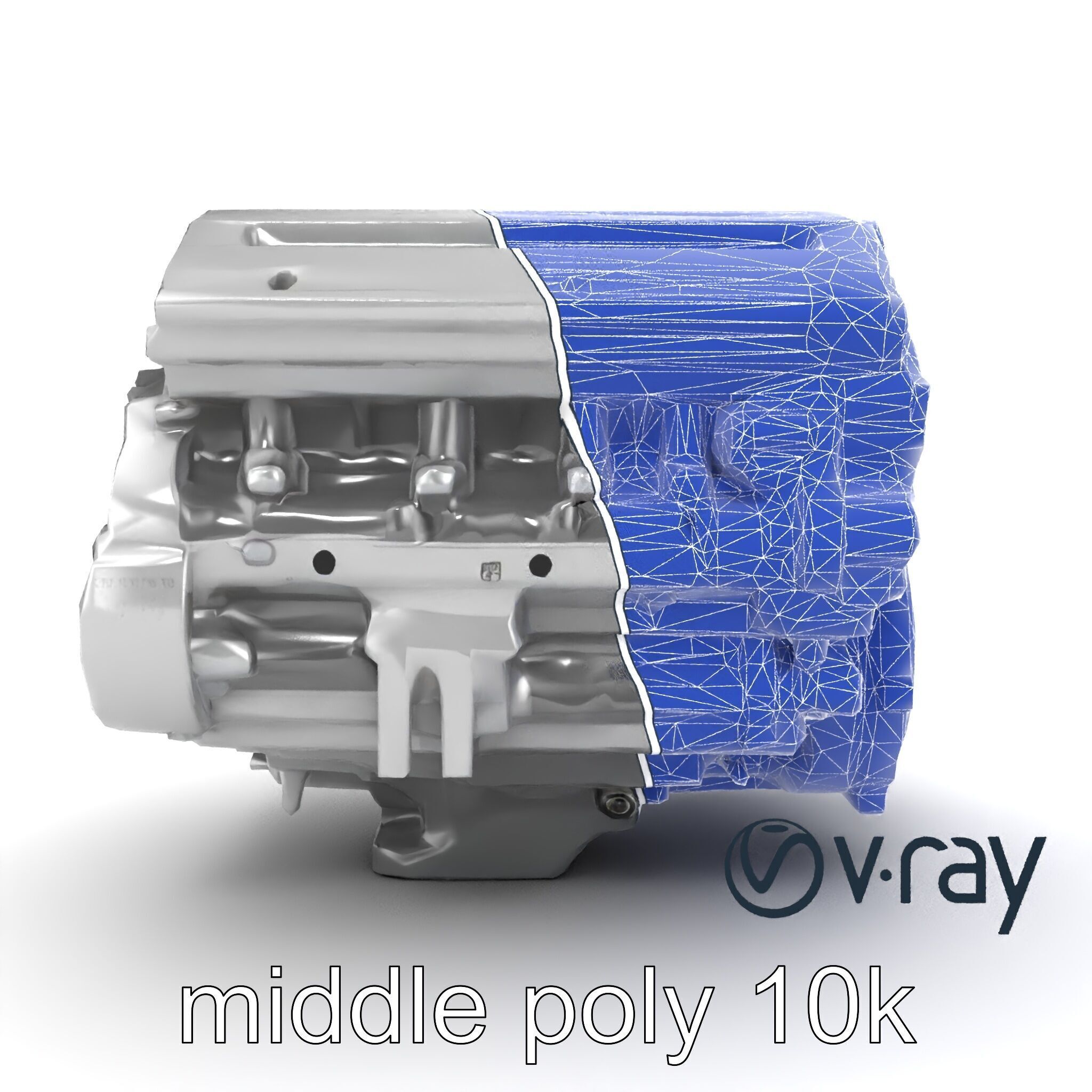 Inline 4-Cylinder Engine Precision model pack Low-poly 3D model_23