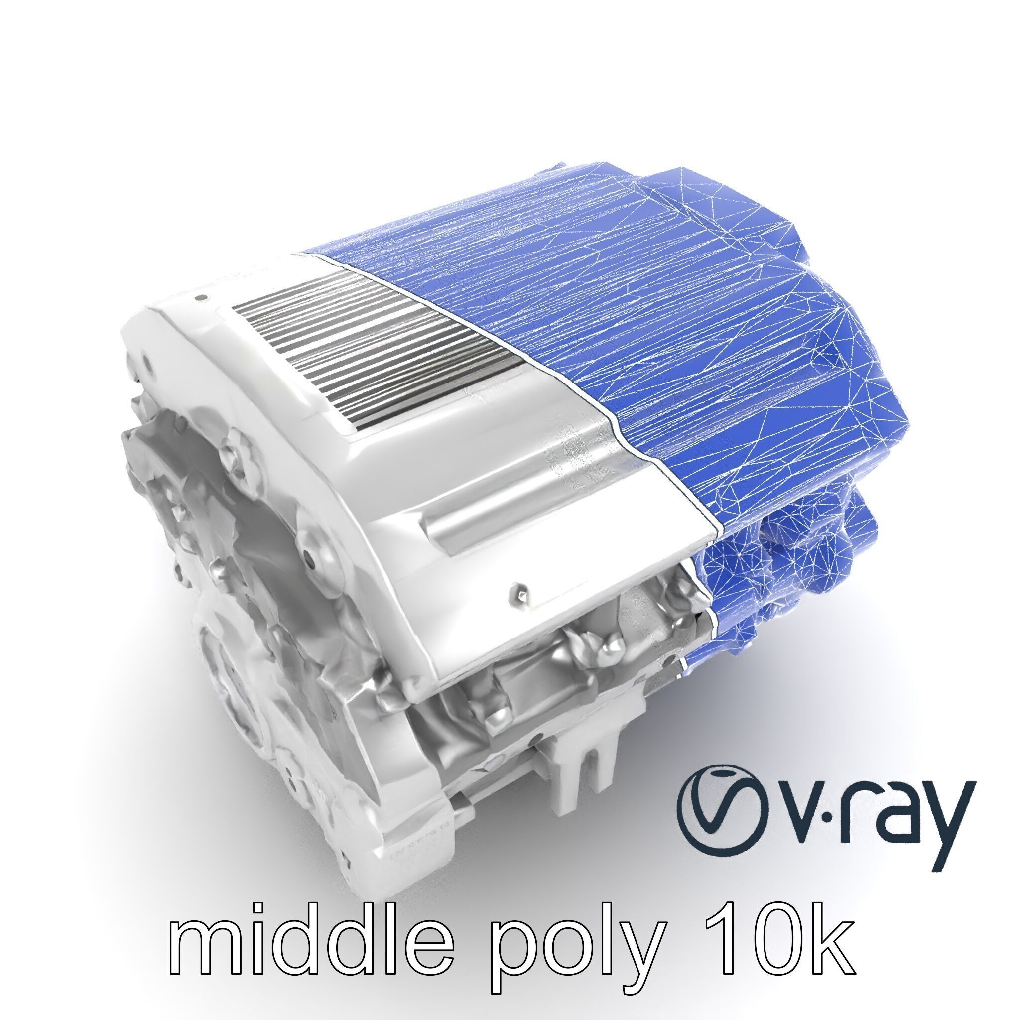 Inline 4-Cylinder Engine Precision model pack Low-poly 3D model_29