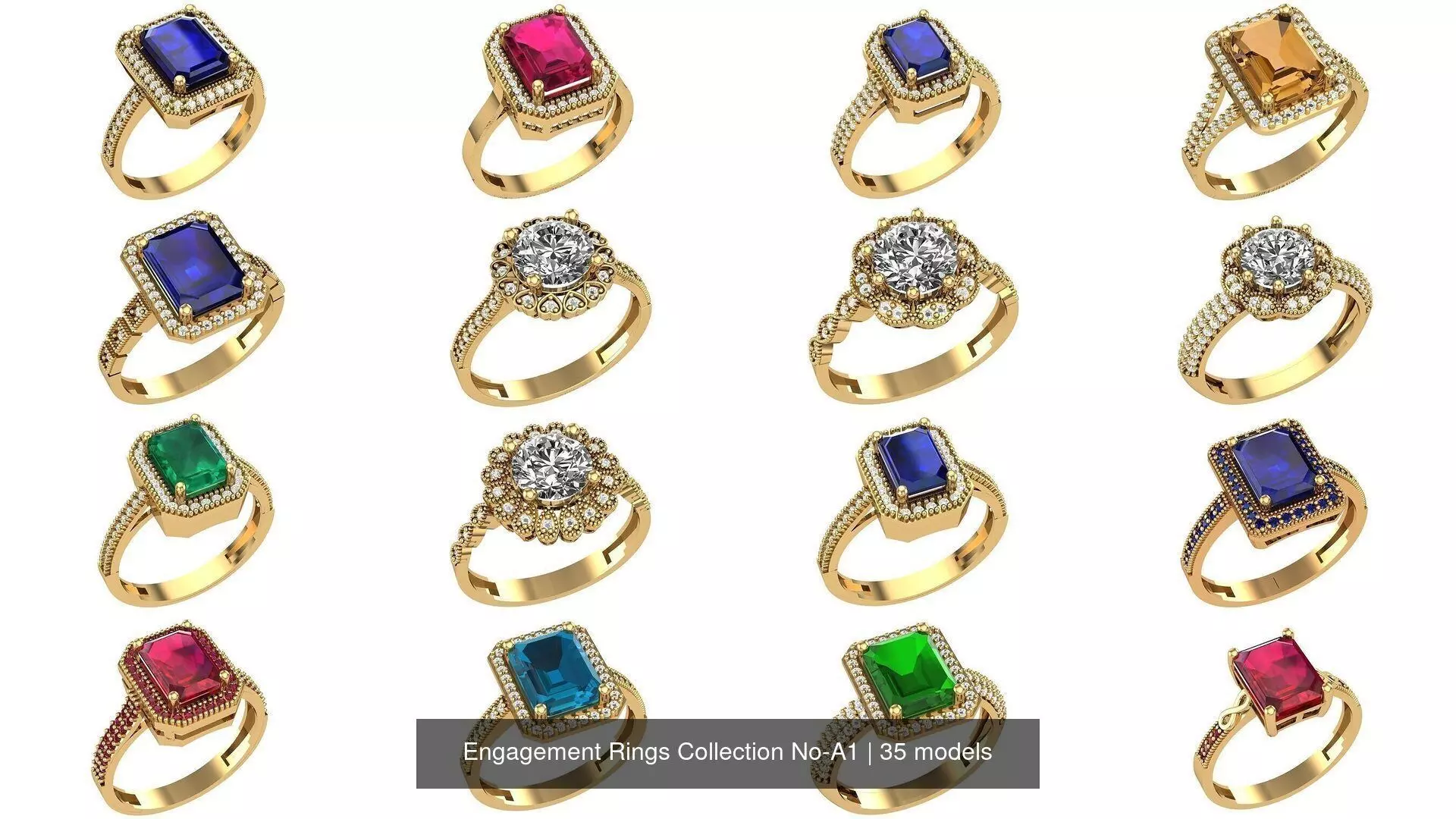 Engagement Rings Collection No-A1 _0
