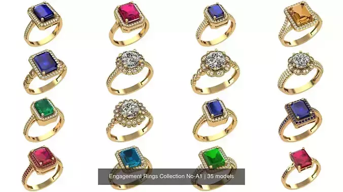 Engagement Rings Collection No-A1 