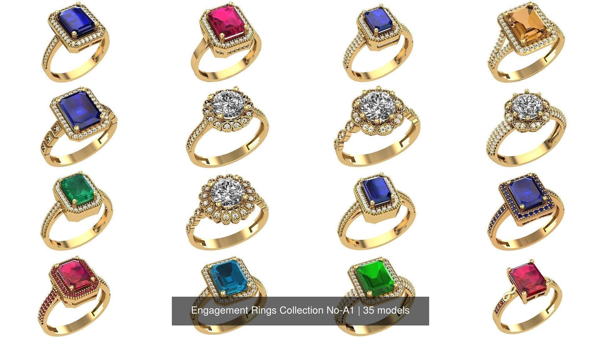Engagement Rings Collection No-A1 _1