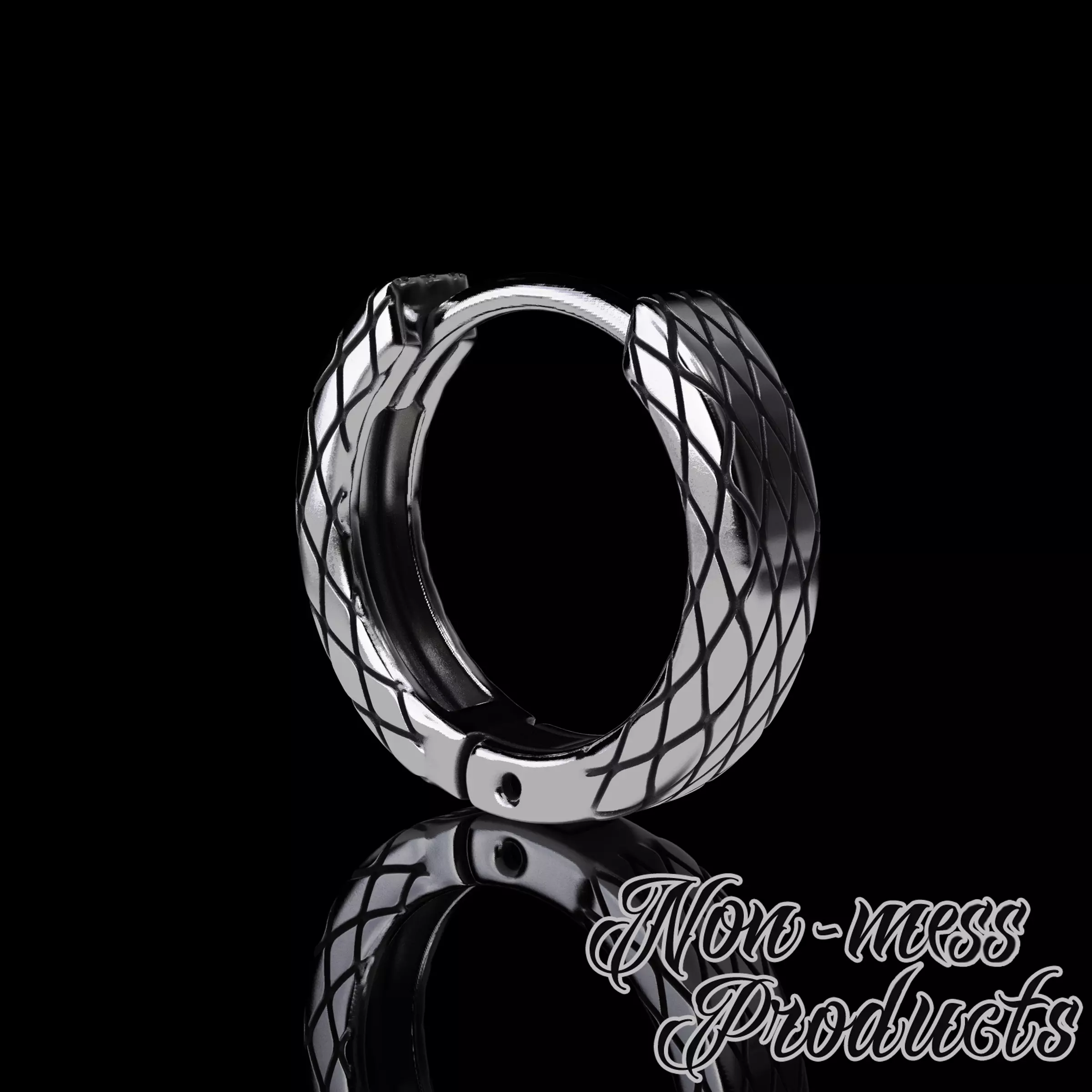 Serpent Scale Earring 3D print model_0