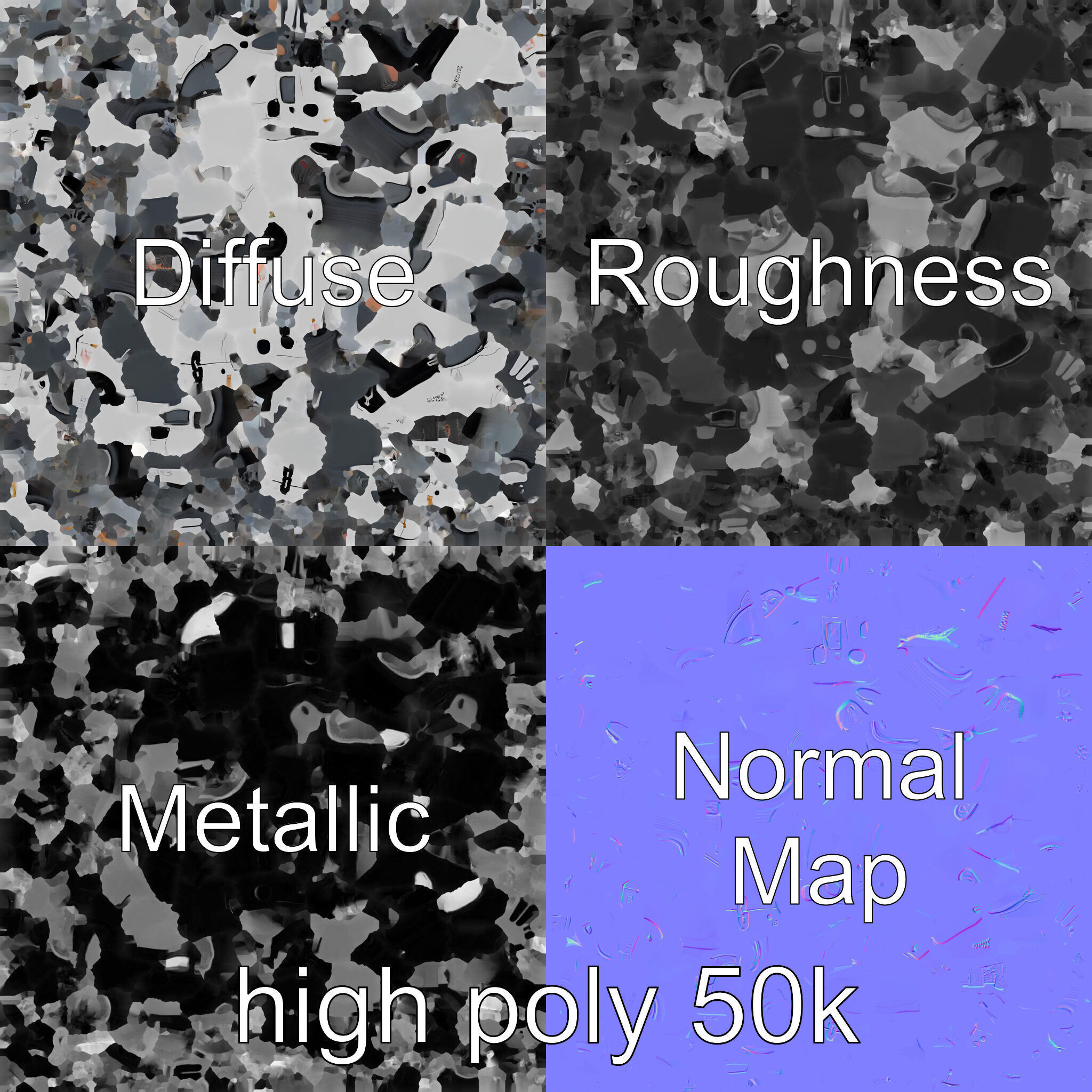 Vintage Aerodynamic Racing Car model pack Low-poly 3D model_2