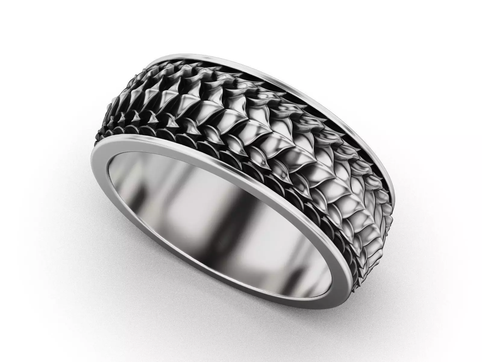 Dragon Scale Ring 3D print model