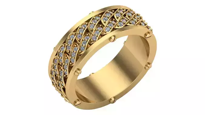  Cuban-style eternity rings