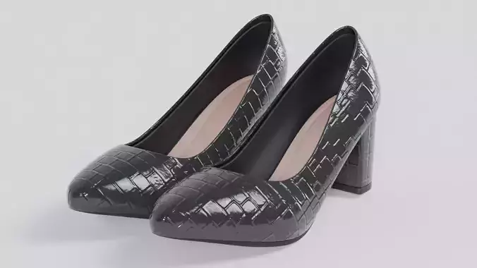 Women slipper 11 Low-poly 3D model