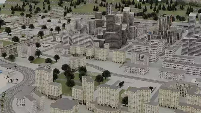 burnin rubber 4 city Low-poly 3D model