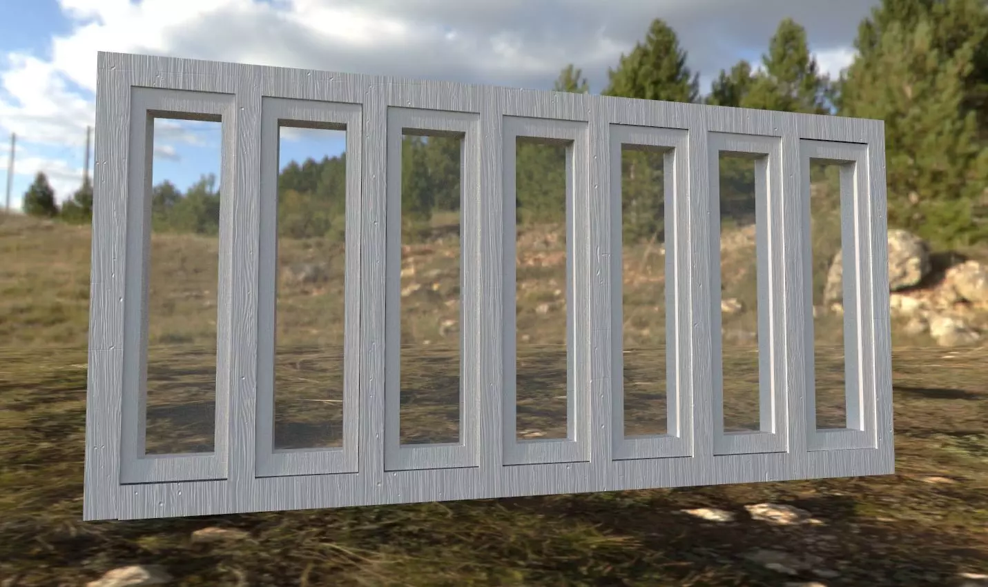 Building window Free 3D model