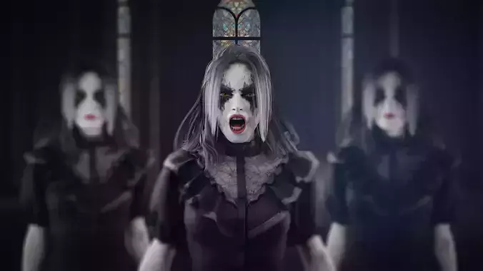 Dark Witch 3D Character