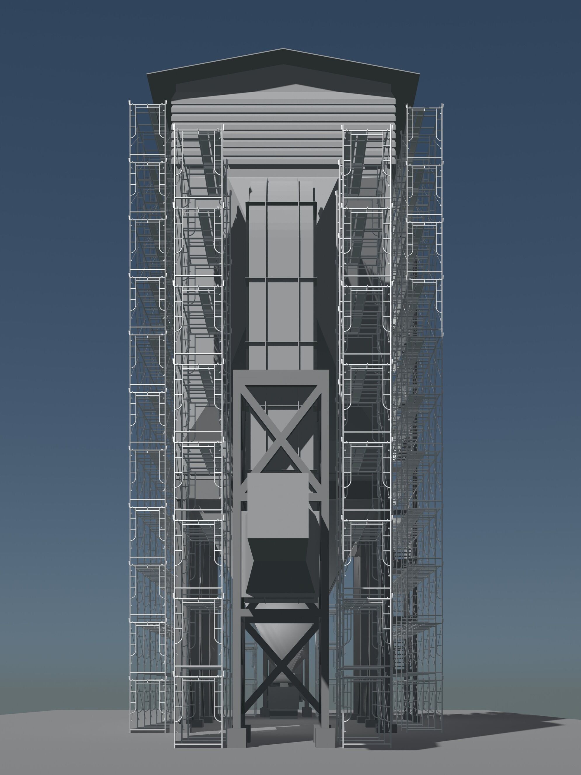 Industrial building in construction scene 25i18 3D model_3