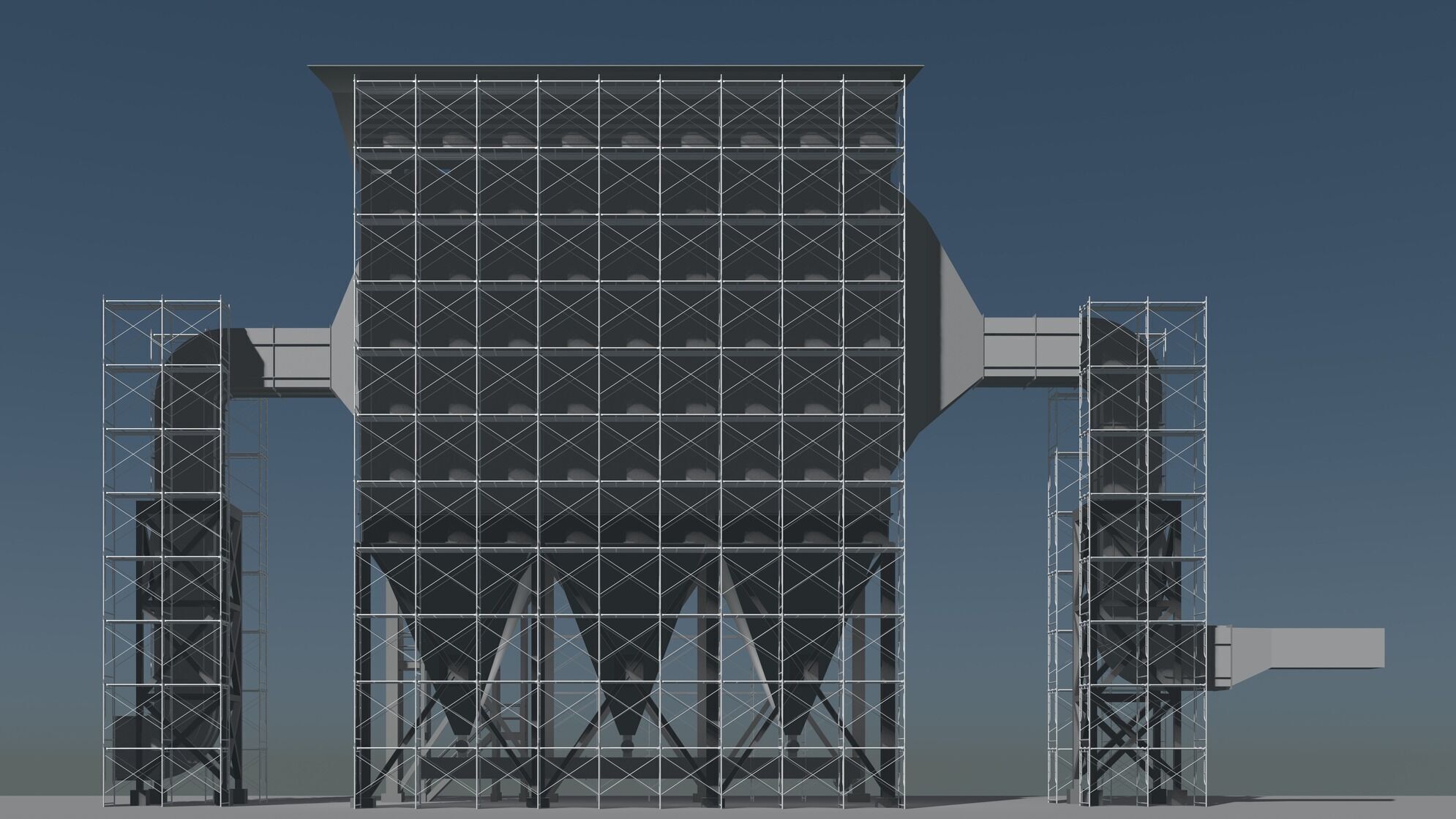 Industrial building in construction scene 25i18 3D model_1