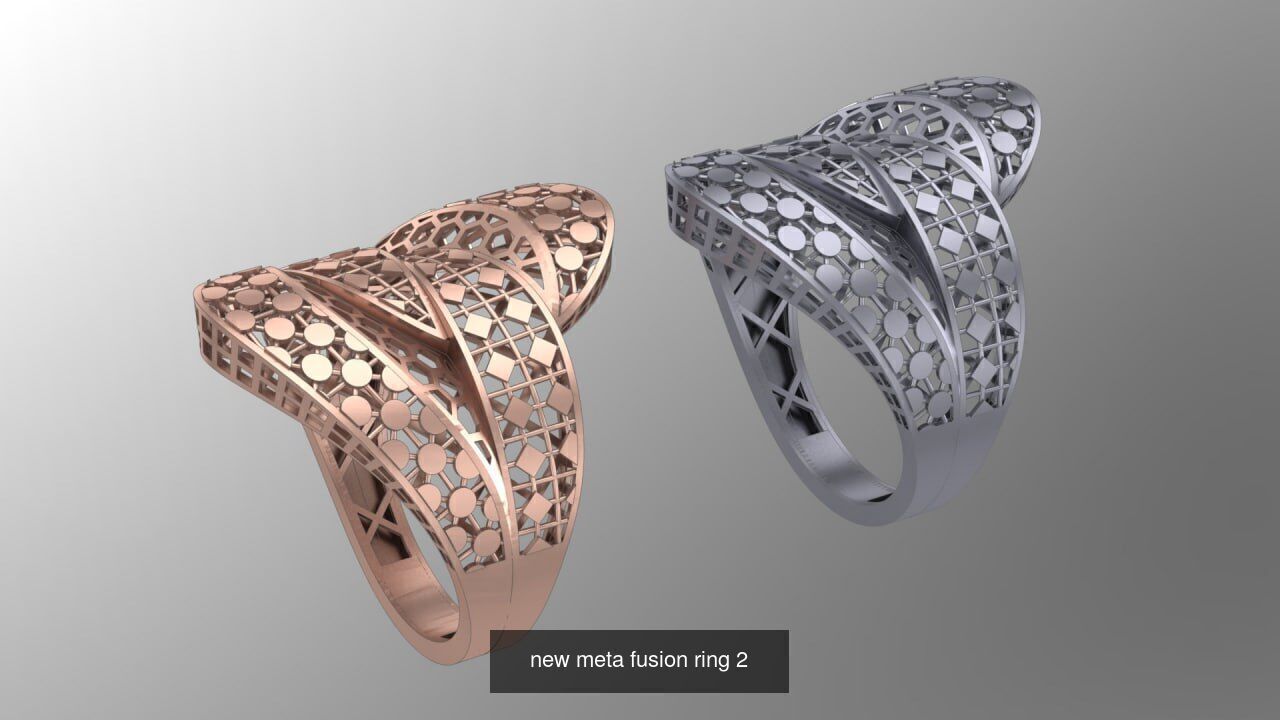 New meta fusion ring - 6 Pack  3D Model Collection_2
