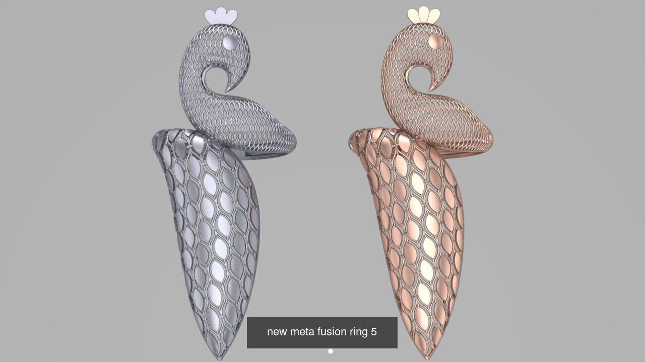 New meta fusion ring - 6 Pack  3D Model Collection_5