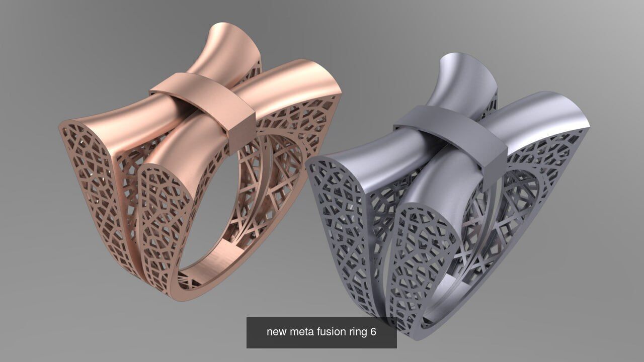 New meta fusion ring - 6 Pack  3D Model Collection_6