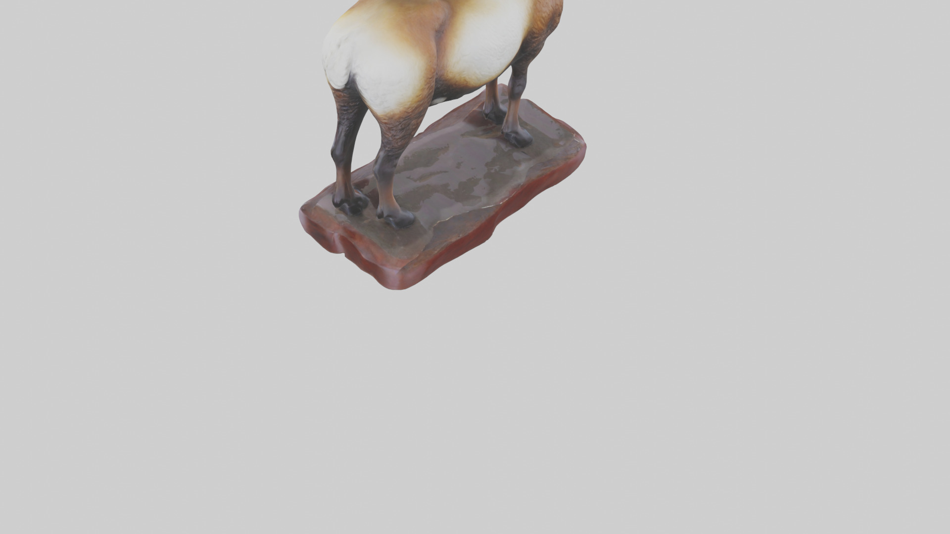 ouflon Sheep statue model 2 Low-poly 3D model_3