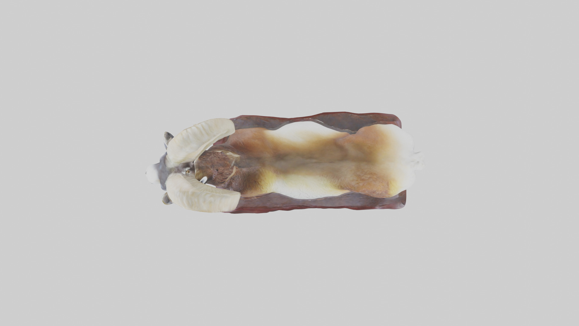 ouflon Sheep statue model 2 Low-poly 3D model_14