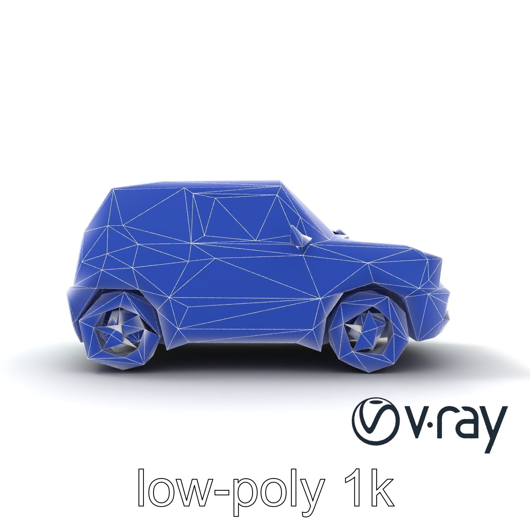 Sporty Retro Hatchback 1980s Urban Mobility model pack Low-poly 3D model_20